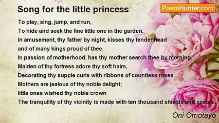 Oni Omotayo - Song for the little princess