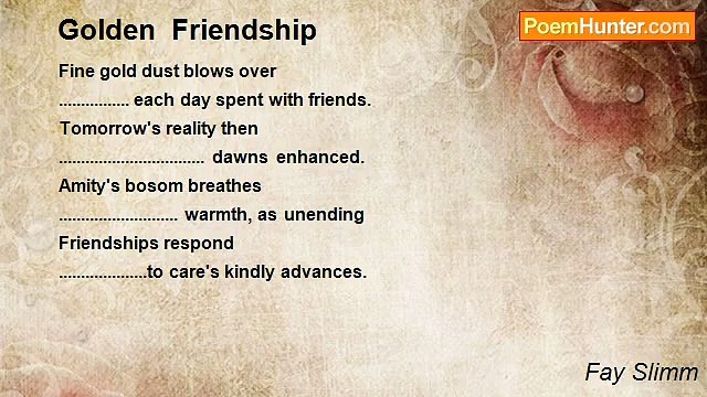 Fay Slimm - Golden Friendship
