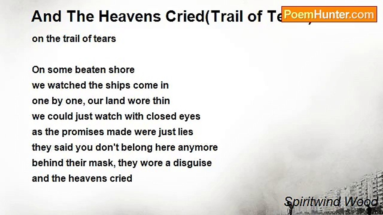 Spiritwind Wood - And The Heavens Cried(Trail o...
