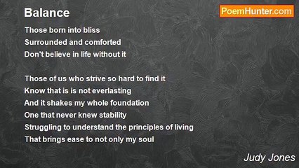 Judy Jones - Balance