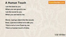Vidi Writes - A Human Touch