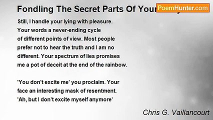 Chris G. Vaillancourt - Fondling The Secret Parts Of Your Body