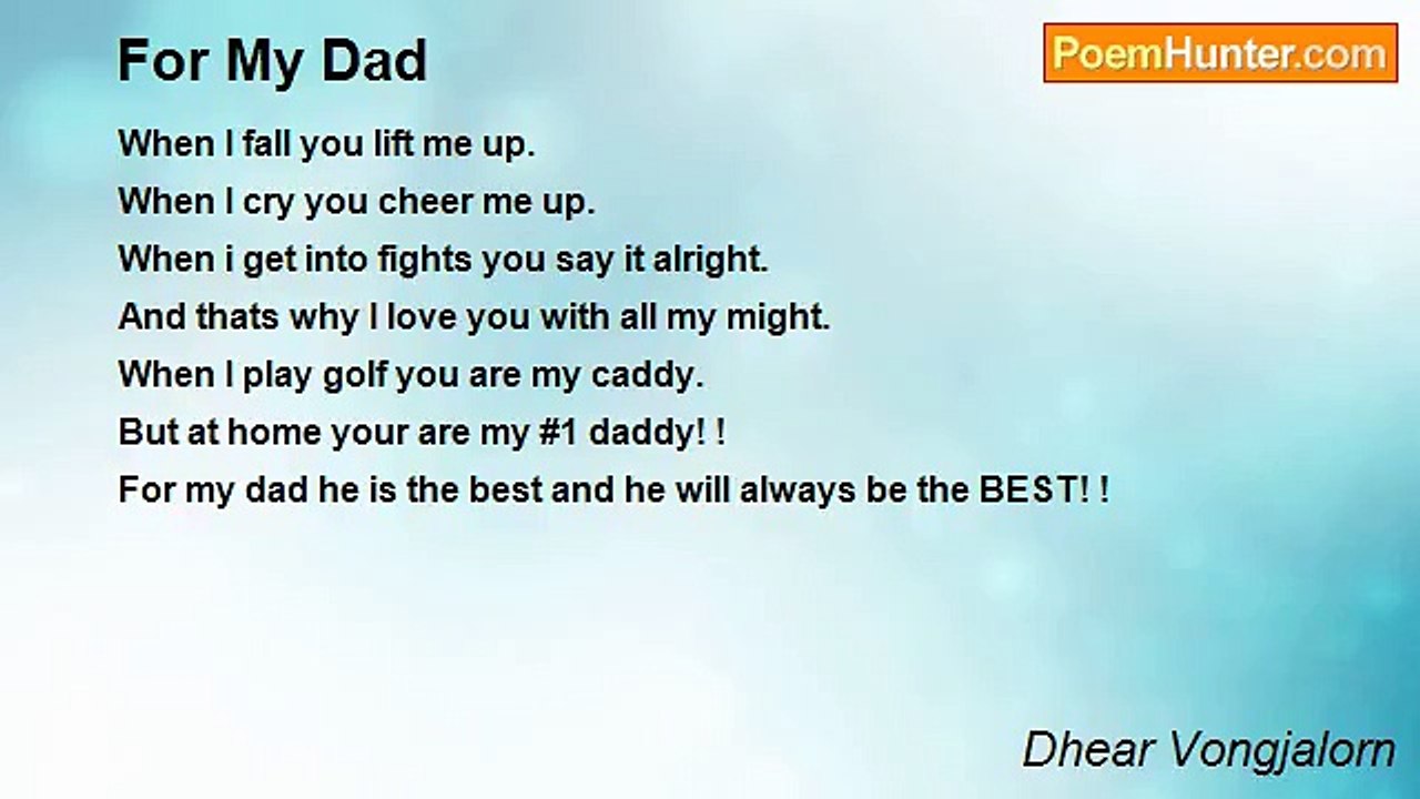 Dhear Vongjalorn - For My Dad