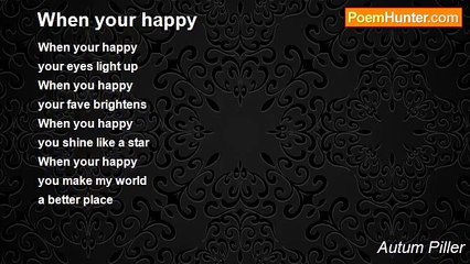 Autum Piller - When your happy