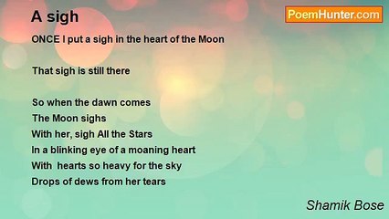 Shamik Bose - A sigh