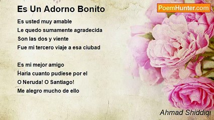 Ahmad Shiddiqi - Es Un Adorno Bonito