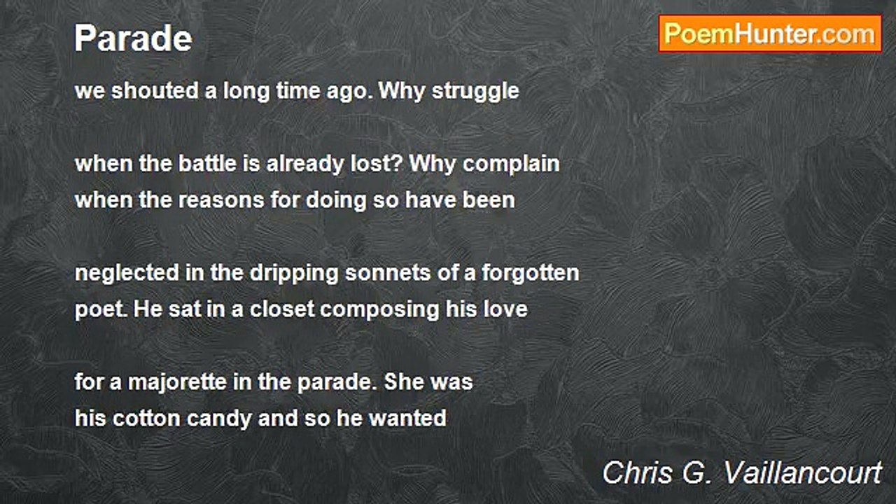 Chris G. Vaillancourt - Parade