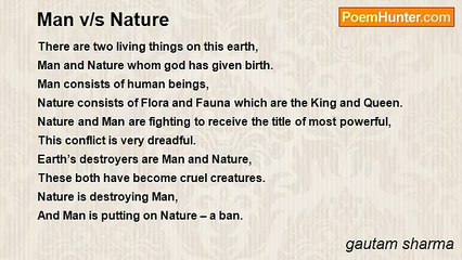gautam sharma - Man v/s Nature
