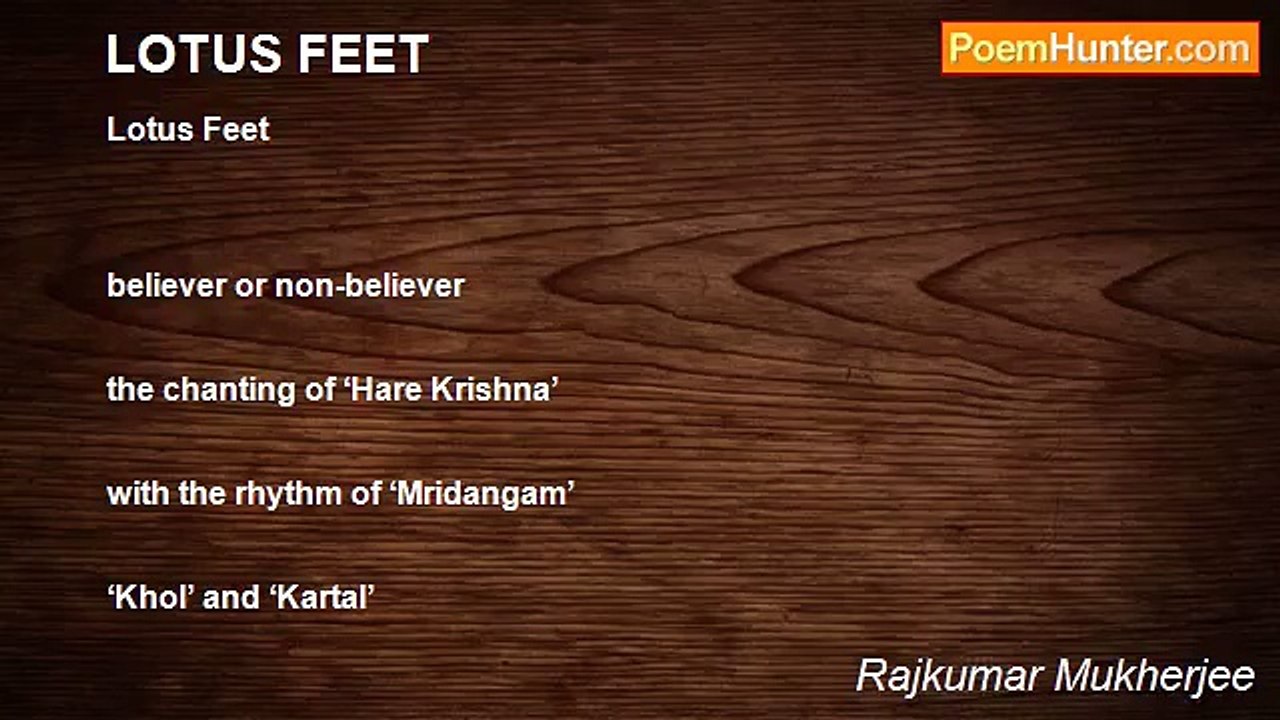 Rajkumar Mukherjee - LOTUS FEET