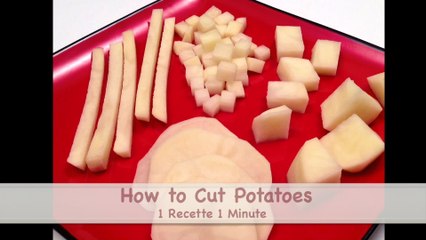 How to quickly cut potatoes