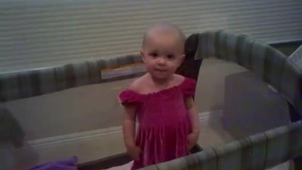 Adorable baby "questions" nap time