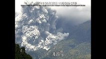 Raw footage of Mount Ontake volcano eruption