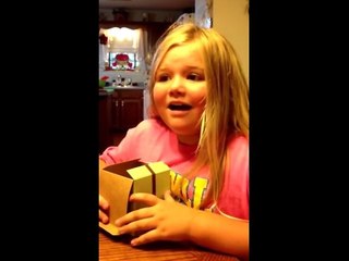 Girl's priceless reaction to baby sister news