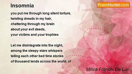 Milica Franchi De Luri - Insomnia