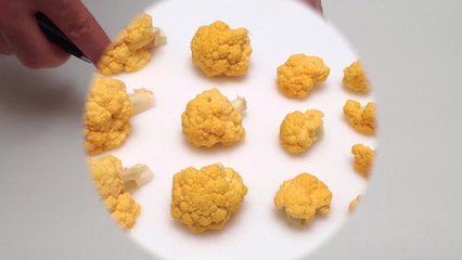 How to quickly cut a cauliflower into florets