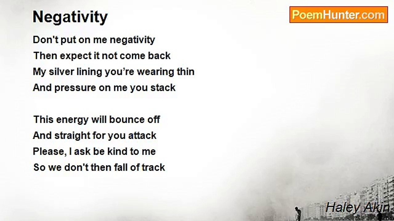 Haley Akin - Negativity