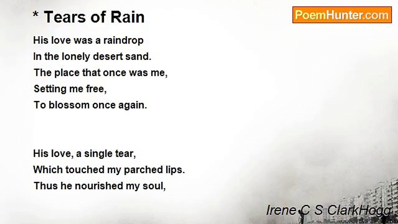 Irene C S ClarkHogg - * Tears of Rain