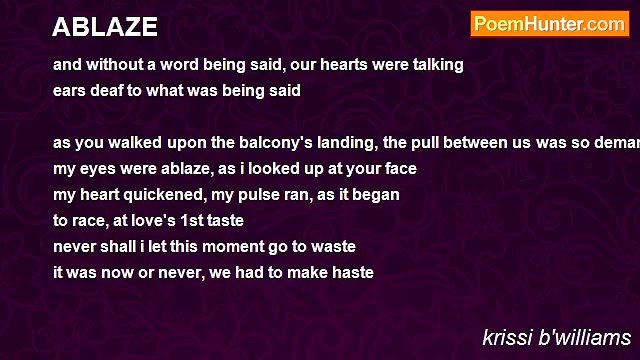 krissi b'williams - ABLAZE