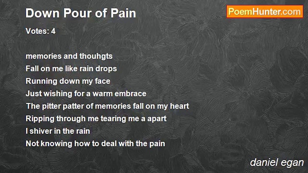 daniel egan - Down Pour of Pain