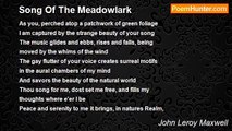 John Leroy Maxwell - Song Of The Meadowlark
