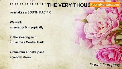 Dónall Dempsey - ' ' ' ' ' ' ' ' ' ' ' ' ' ' ' THE VERY THOUGHT OF YOU