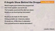 Leslie Alexis - If Angels Show Behind the Dropped Ball