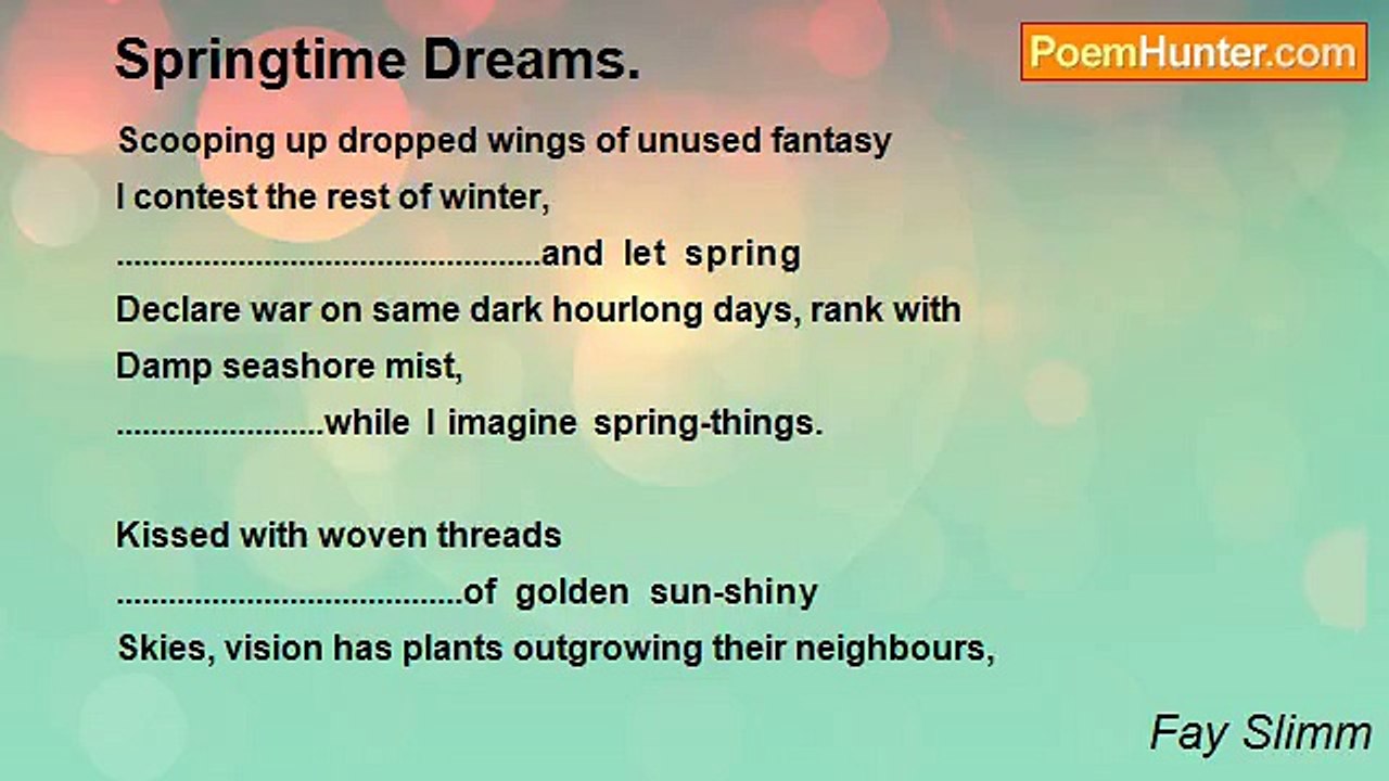 Fay Slimm - Springtime Dreams.