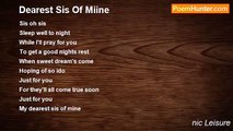 nic Leisure - Dearest Sis Of Miine