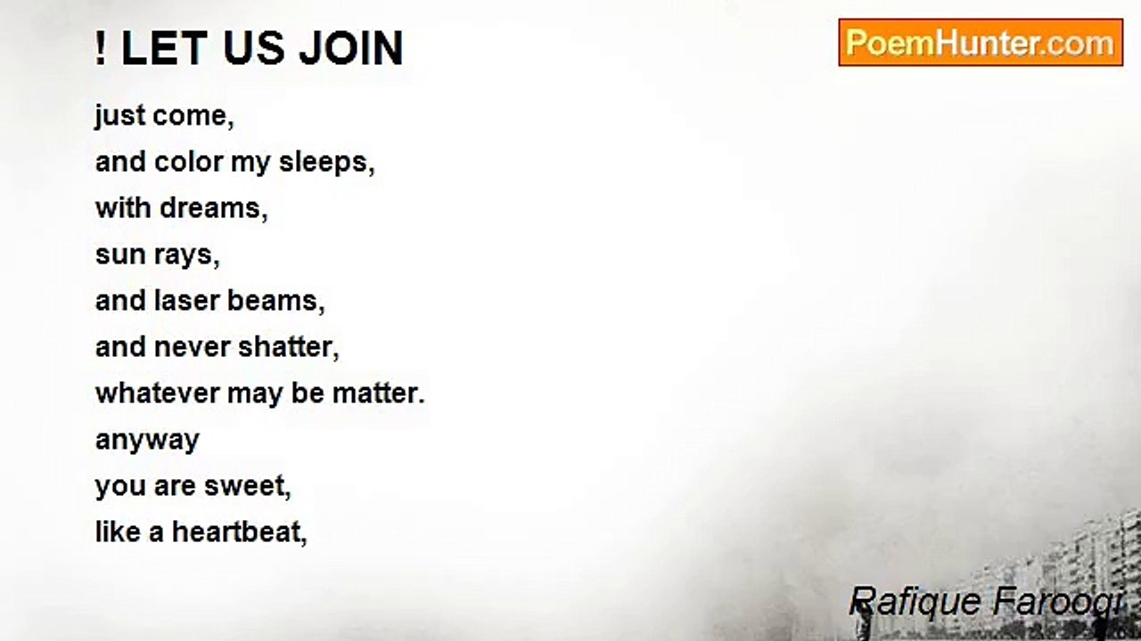 Rafique Farooqi - ! LET US JOIN
