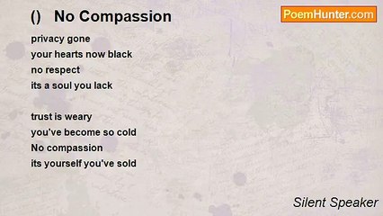 Silent Speaker - ()   No Compassion
