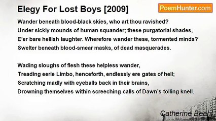 Catherine Beahl - Elegy For Lost Boys [2009]