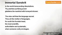 Harekrishna Meher - Immortal Sanskrit