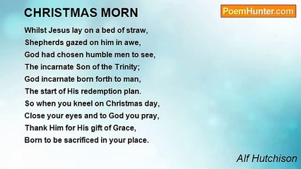 Alf Hutchison - CHRISTMAS MORN