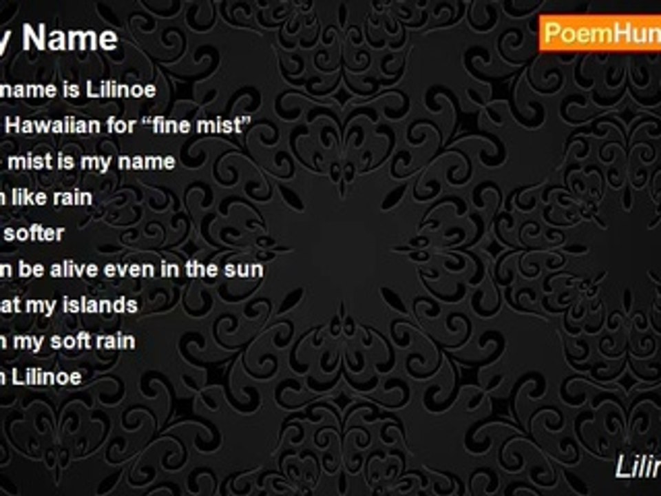 Lilinoe Hall - My Name