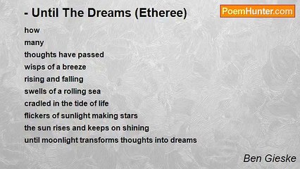 Ben Gieske - - Until The Dreams (Etheree)