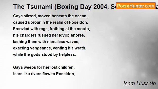 Isam Hussain - The Tsunami (Boxing Day 2004, South East Asia)
