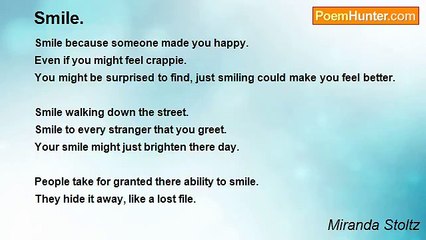 Miranda Stoltz - Smile.