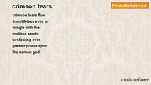 chris urbaez - crimson tears