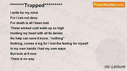 nic Leisure - *******Trapped*********