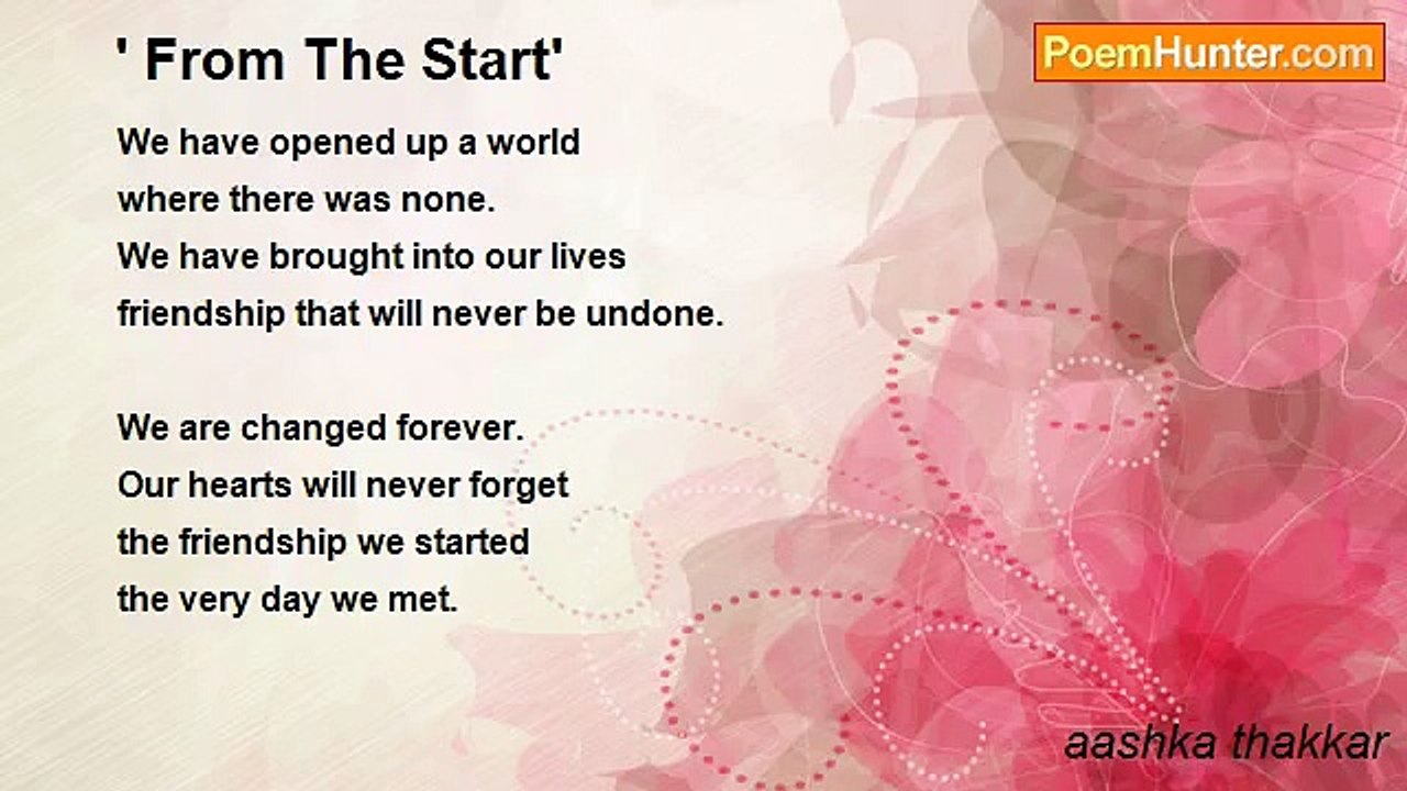 aashka thakkar - ' From The Start'