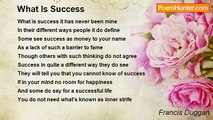 Francis Duggan - What Is Success