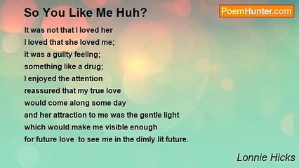 Lonnie Hicks - So You Like Me Huh?