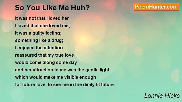 Lonnie Hicks - So You Like Me Huh?