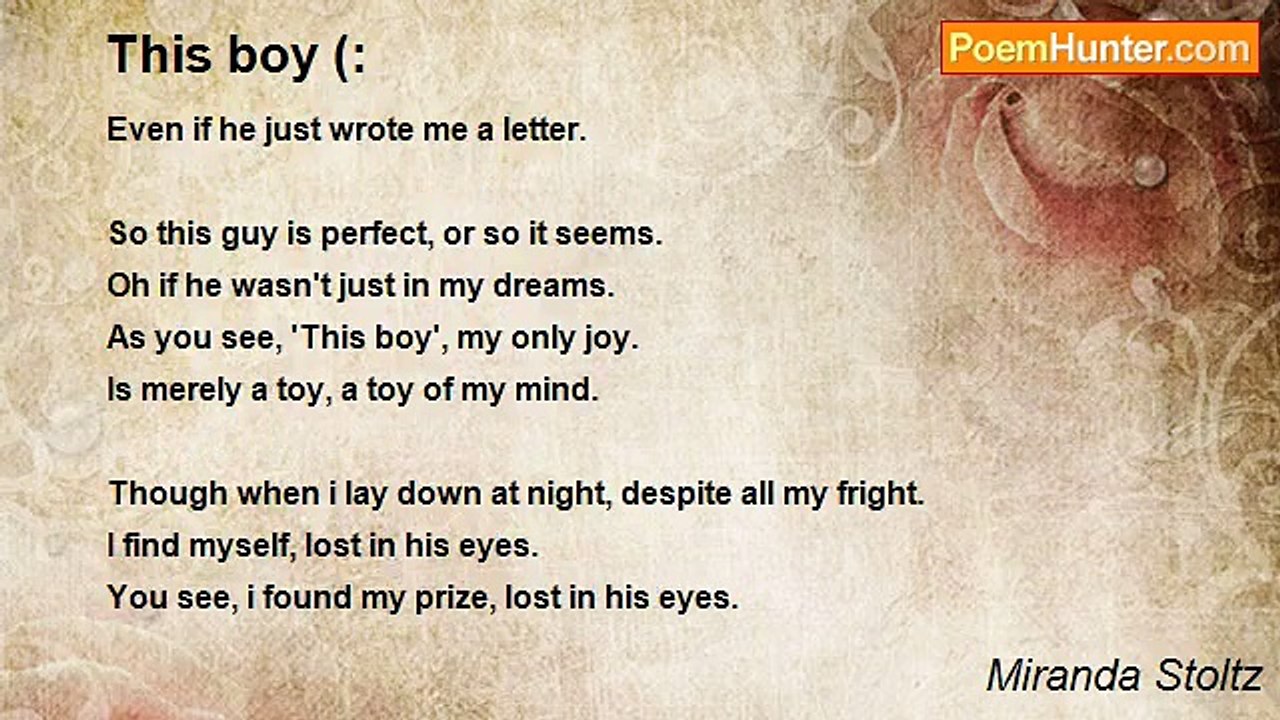 Miranda Stoltz - This boy (: