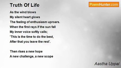 Aastha Uppal - Truth Of Life