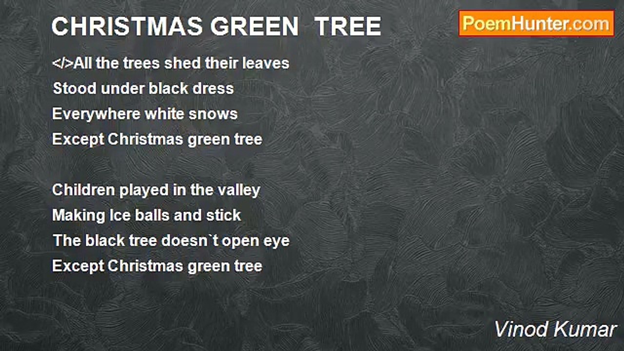Vinod Kumar - CHRISTMAS GREEN  TREE