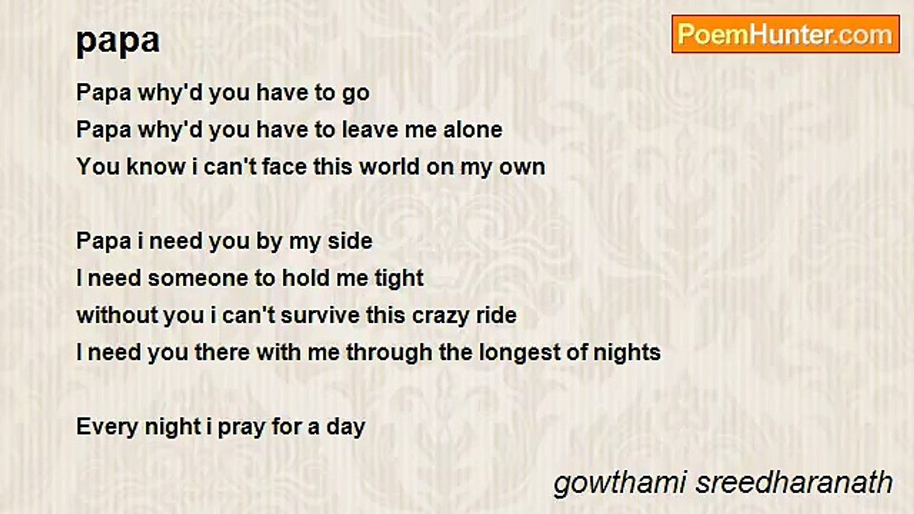gowthami sreedharanath - papa