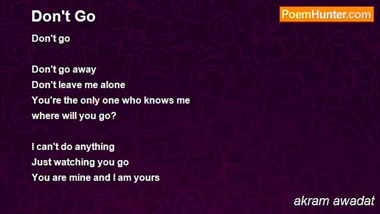 akram awadat - Don't Go