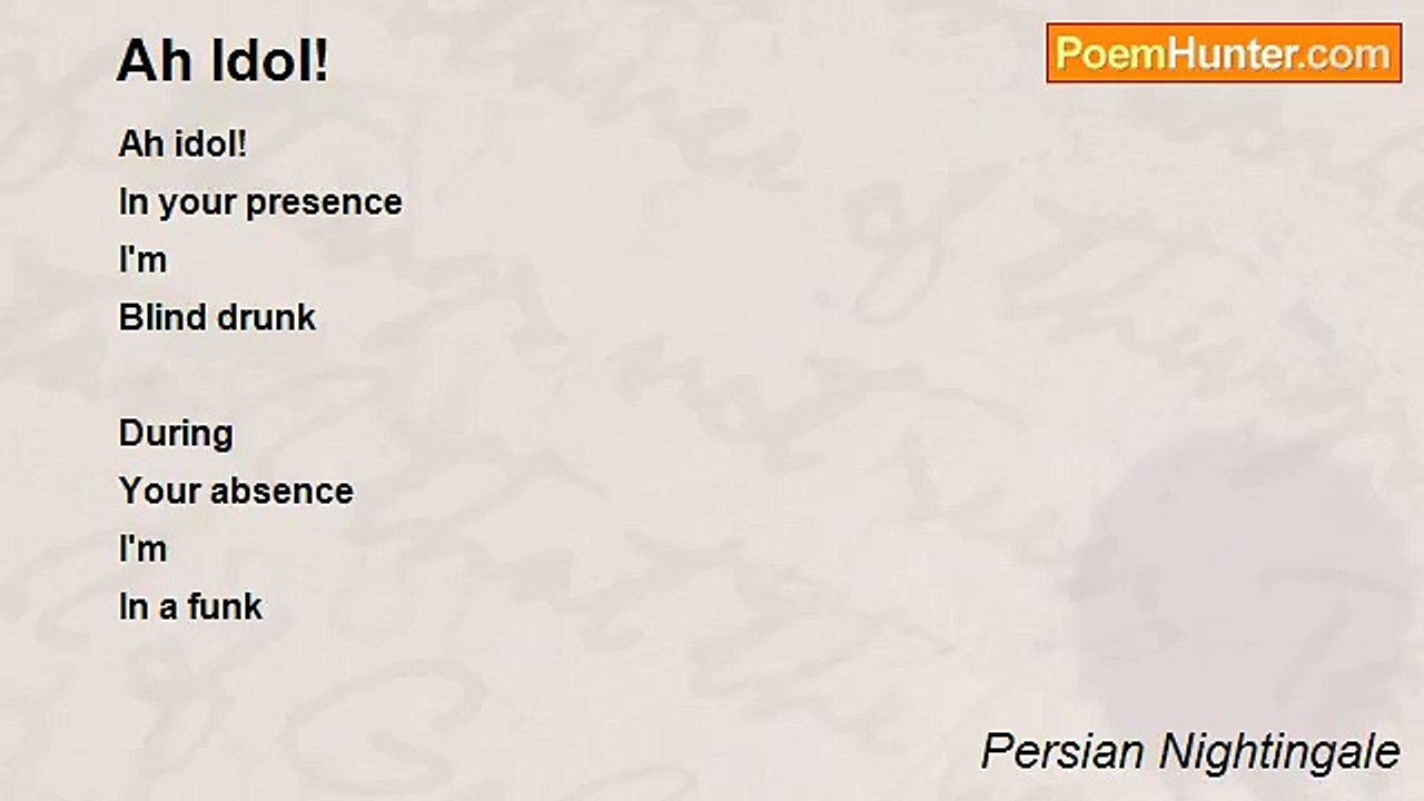 Persian Nightingale - Ah Idol!