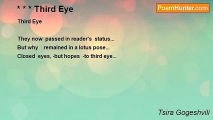 Tsira Gogeshvili - * * * Third Eye